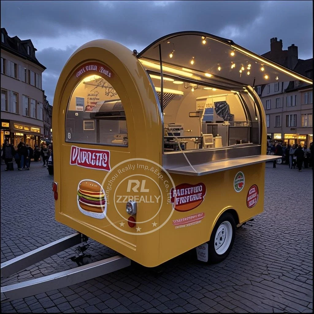 

Concession Food Truck Van Street Snack Pizza Kiosk Coffee Hot Dog Cart Fast Food Kiosk Fully Equipped