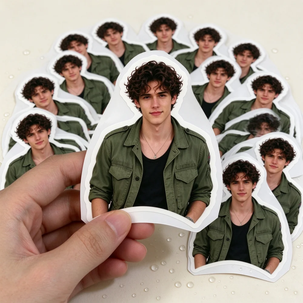 Custom Sticker Your Logo Text Tag PVC Label Vinyl Waterproof Computer Luggage Self Adhesive Personalized Die Cut Stickers view 3