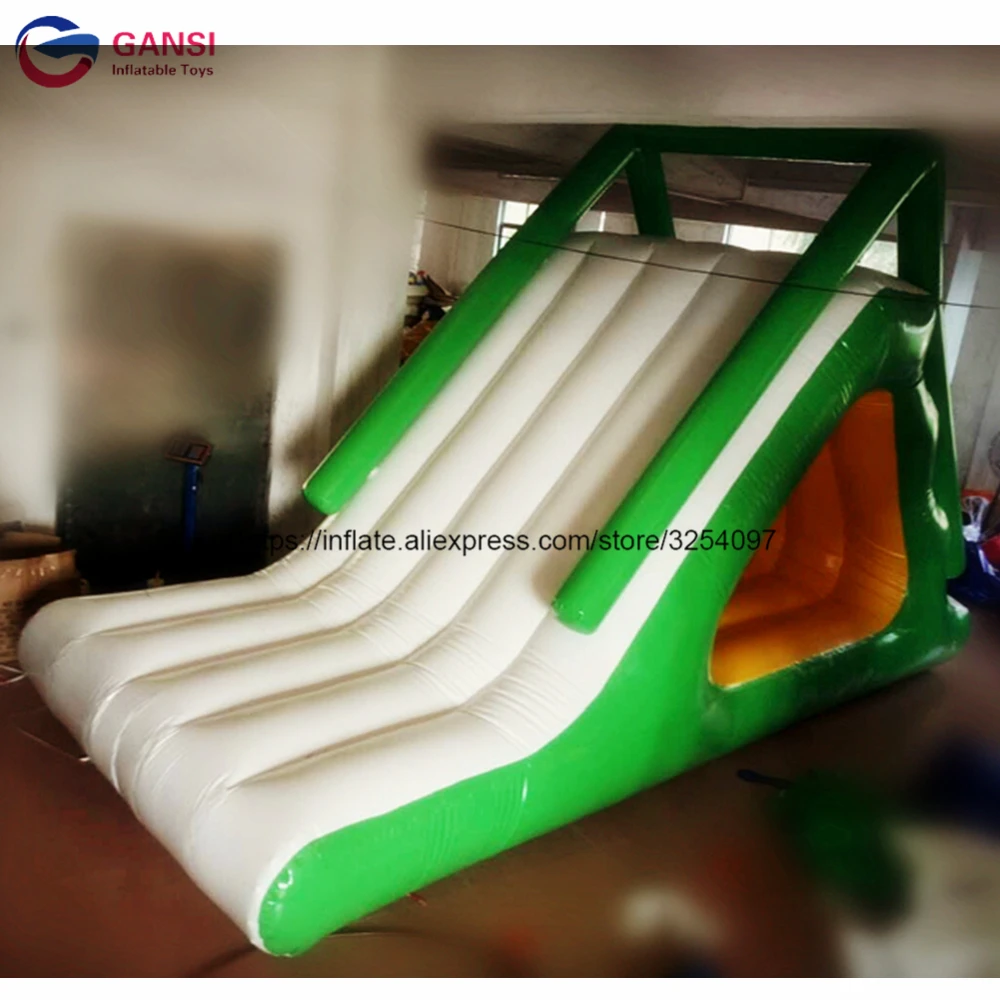 Hot Summer Ground Pool Inflatable Water Slide ,Triangle Inflatable Slip N Slide For Seashore Water Park Use