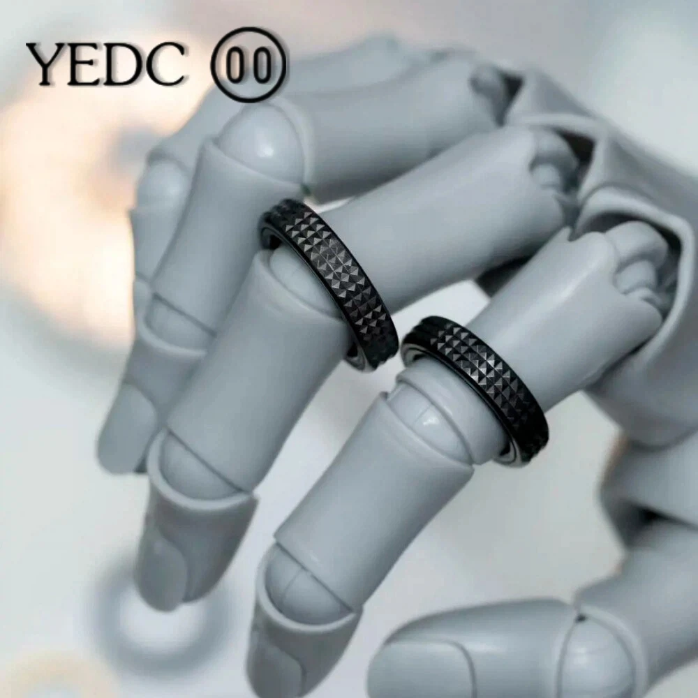 

YEDC ZHUANYUN Ring Spinner Zirconium Limited Edition Stress Relief Toy Fashion Accessories Ring Fidget Toys For Adults