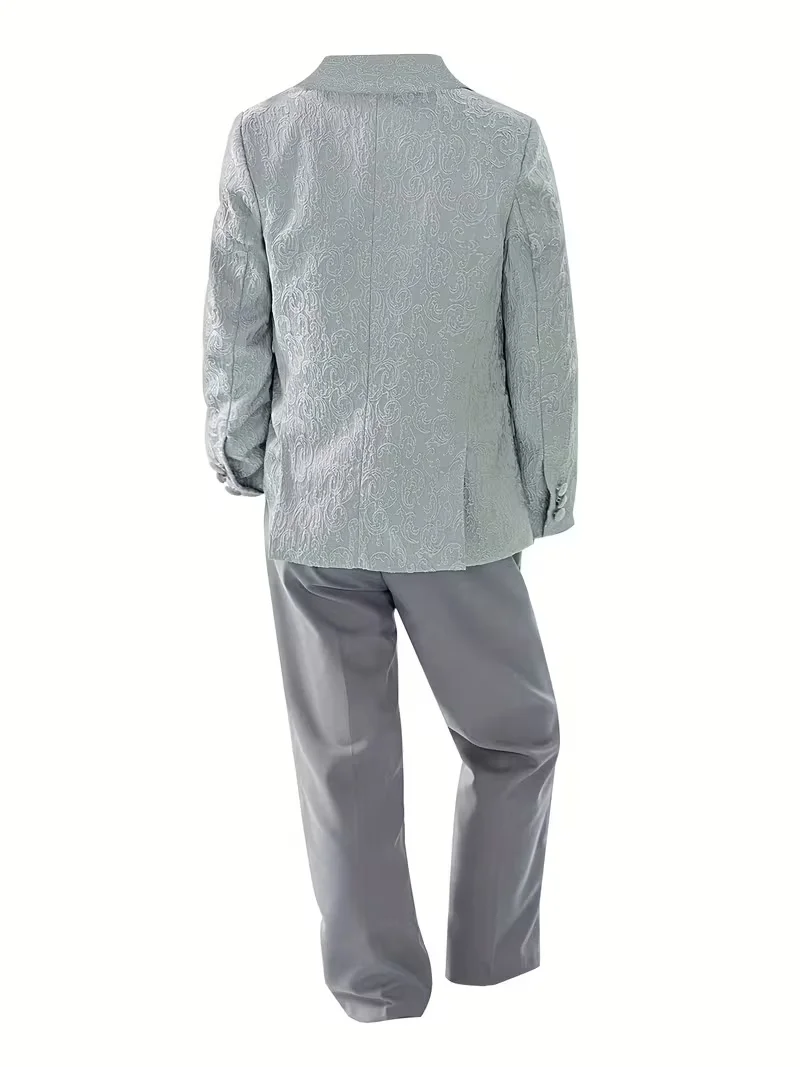 New Boys Formal Suit Set For Wedding Kids Piano Host Performance Birthday Party Formal Occasion Dress Daily Wear