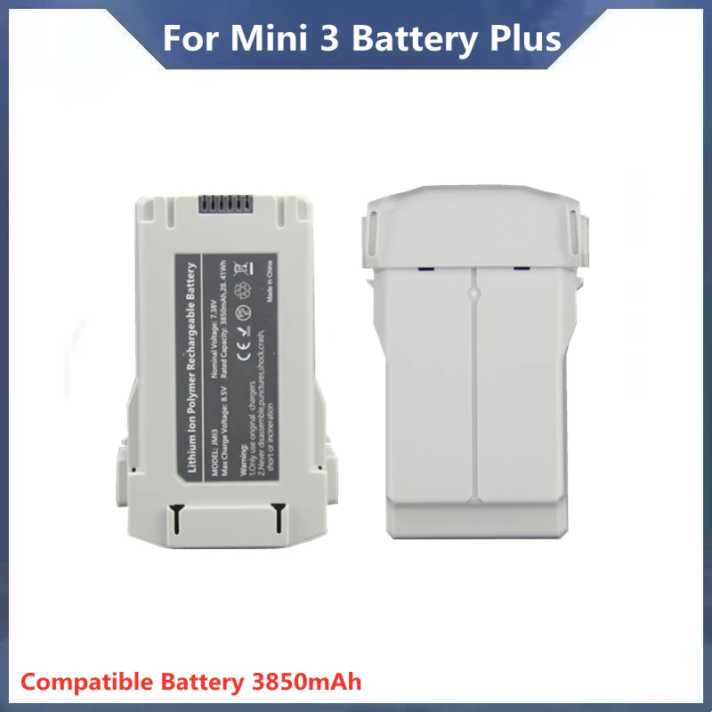 Para Mini 3 batería más capacidad 3850mAh tiempo de vuelo 47 minutos Compatible Mini 3/Mini 3 Pro RC Drone accesorios KINTESUN
