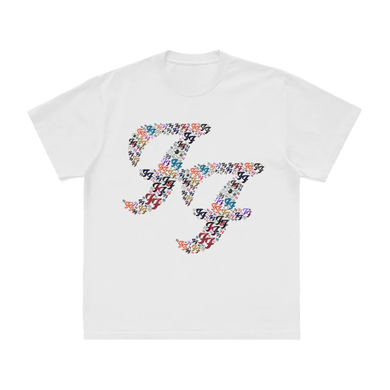 Banda de rock foo lutadores masculino 100% algodão álbum gráficos tshirt 2026 novo verão primavera feminino oversized hiphop y2k moda tshirt