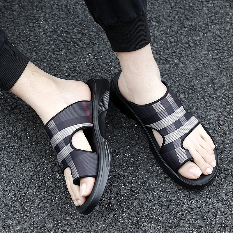 Шлепанцы мужские дизайнерские, Нескользящие, пляжная обувь, роскошные брендовые, лето 2022