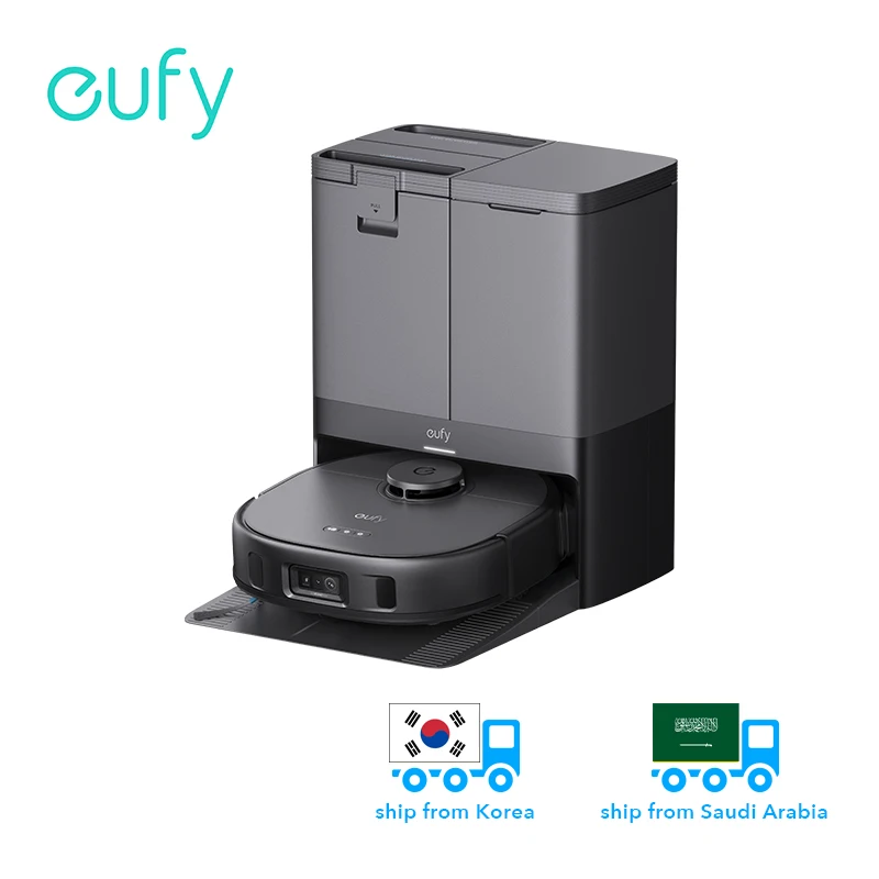 Eufy X10 Pro 옴니 로봇 진공 걸레, 8000 Pa 흡입 듀얼 걸레, 12 mm 자동 리프트 카펫 감지