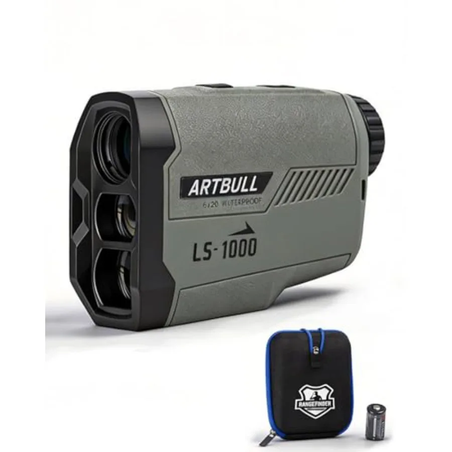 

1000 Yard Laser Rangefinder 6X with Slope Golf Hunting Range Finder with Scan Flag Lock Vibration IPX4 Waterproof High