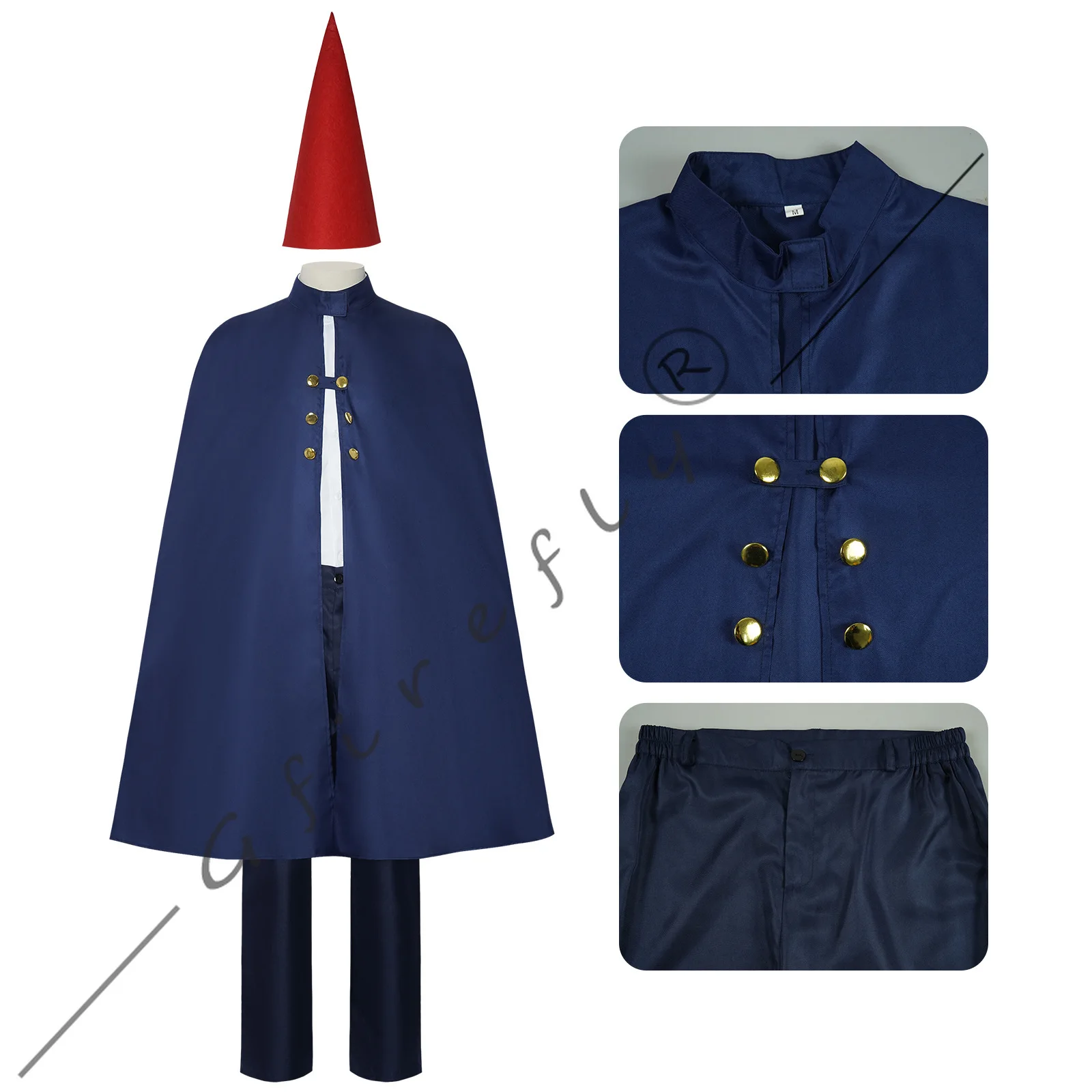 أزياء تنكرية لشخصية الرسوم المتحركة على الحائط فوق الحديقة تتضمن قبعات وعباءات وأزياء الهالوين للعرض الهزلي