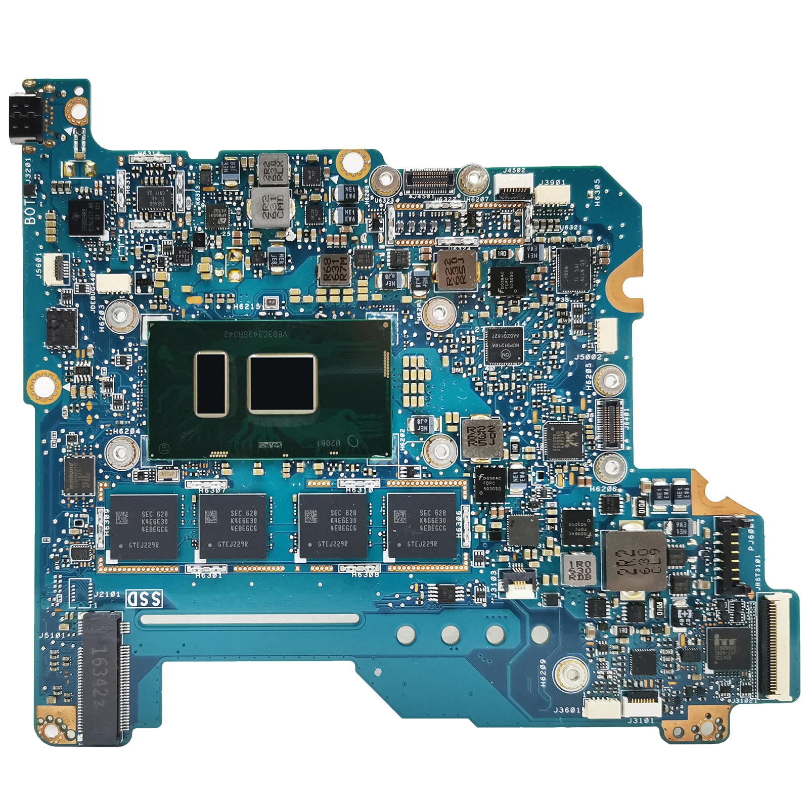 Imagem -02 - Placa-mãe Portátil para Asus Zenbook Ux390u Ux390ua Ux390uak Notebook Mainboard com Cpu i5 7ª Geração 8gb Ram