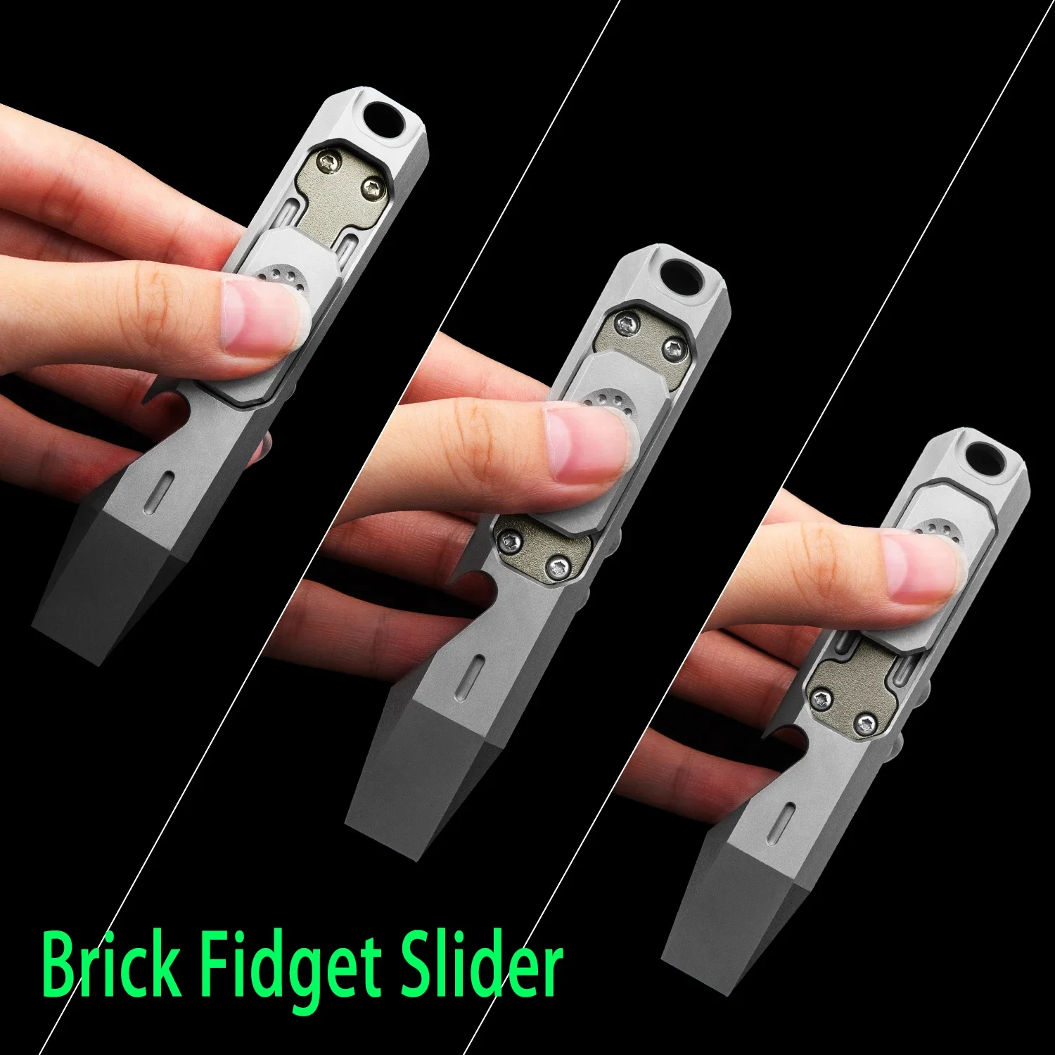TC4 Titanlegierung Brecheisen Flaschenöffner Schraubendreher EDC Multifunktionswerkzeug Schraubenschlüssel Handwerkzeug für Outdoor und Camping – Detail 18