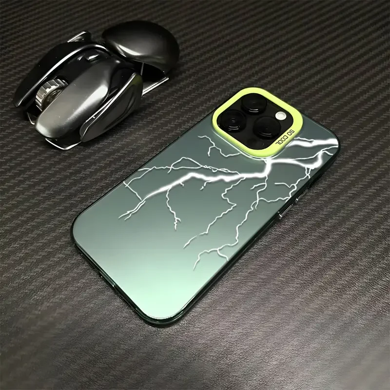 Lightning atmosphere IMD phone case suitable for Iphone15/14/13/12/11 Plus/Pro/ProMax/XR/XSMax/XS/7/8Plus full coverage