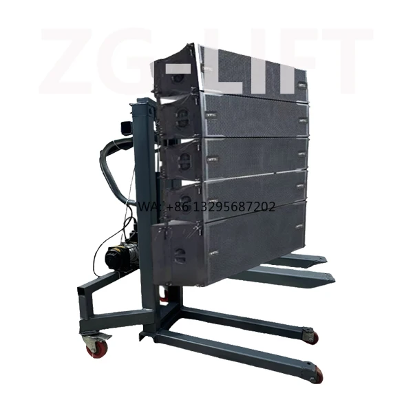 

Sound System Equipment Load Lifter Electric Forklift Stacker for Loading Lighting Box