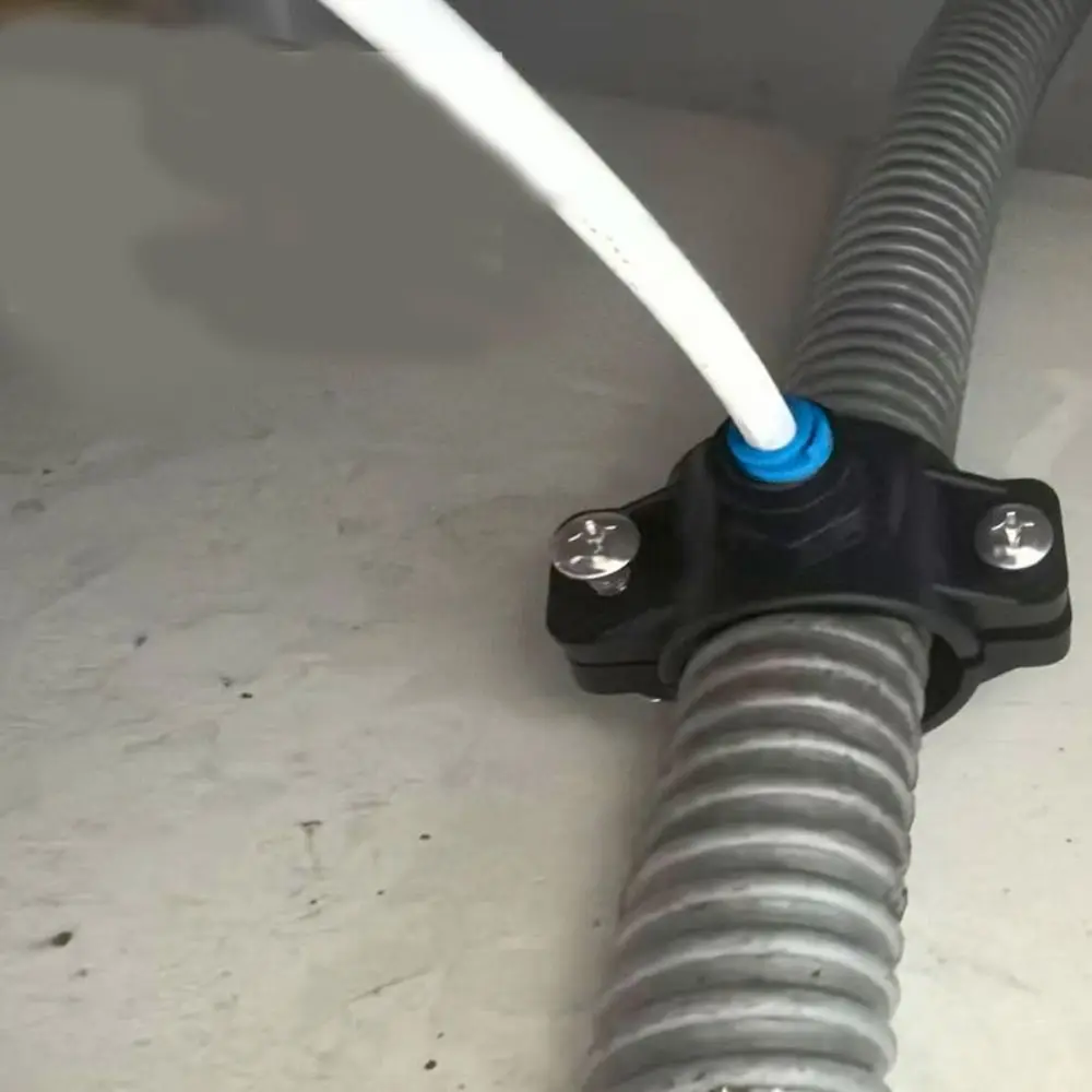Quick Connect Drain Saddle Valve Leak Proof Saddle Clamp Water Filters Valve Clamp Adjustable Hose Pipe Adapter