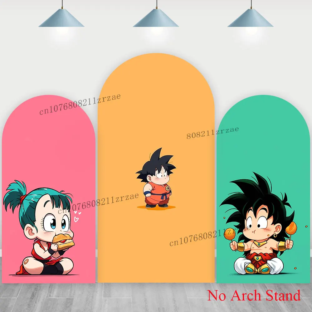 

Dragon Ball Arch Backdrop Girls Boys 1st Birthday Party Cartoon Decoration Party Background Wall Banner Poster Photography Props