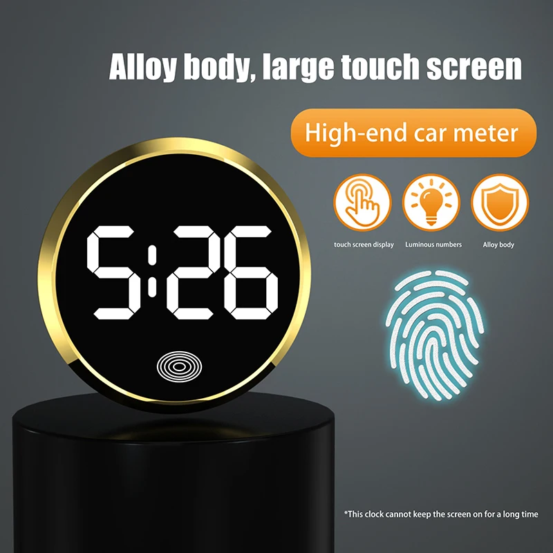 1PC Vehicle Supplies Luminous Car Clock Touch Type LED Electronic Watch Novelty For Most Cars Accessories