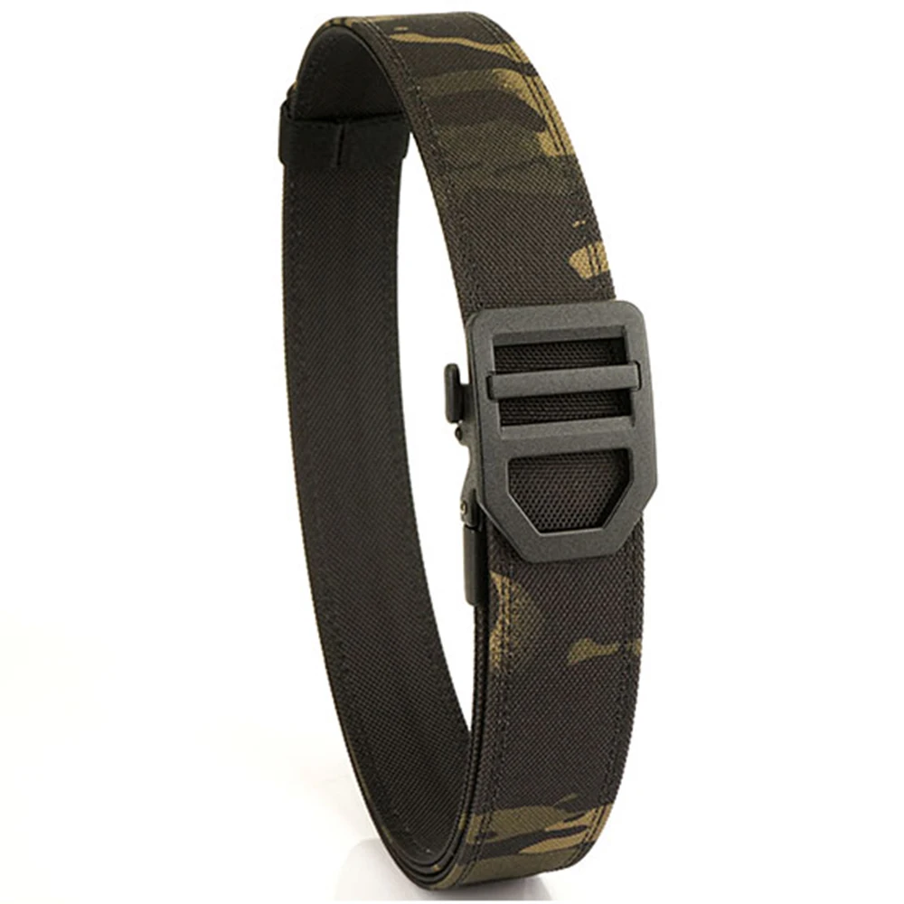 TUSHI EDC Harter taktischer Gürtel für Männer, Metall, automatische Schnalle, IPSC-Waffengürtel, 1100D Nylon, Militärgürtel, Outdoor-Sportgürtel, männlich – Detail 19