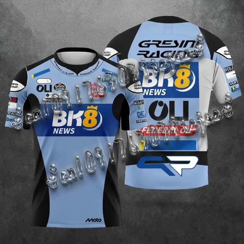 

2025 Summer New Motorcycle GP Newcomer Fermin Aldeguer # 54 Motorcycle Riding Top Breathable Quick Drying Short Sleeve T-Shirt
