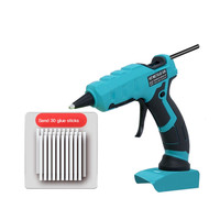 50W Wireless Hot Melt Glue Gun  For Makita//BlackDecker/Milwaukee 18V Lithium Battery Electric Repair Tool With 30pc Glue Sticks