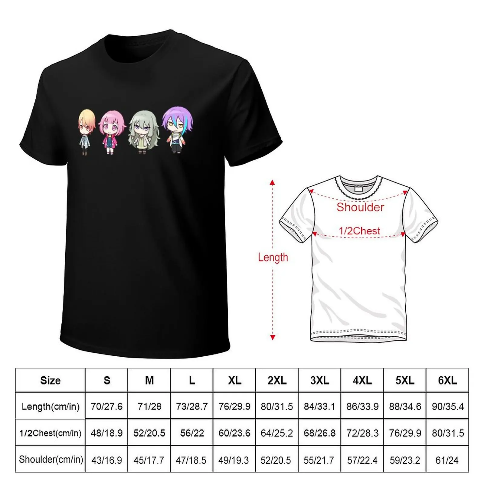 Wonderlands x Showtime Chibis T-Shirt t shirt man casual T-Shirt