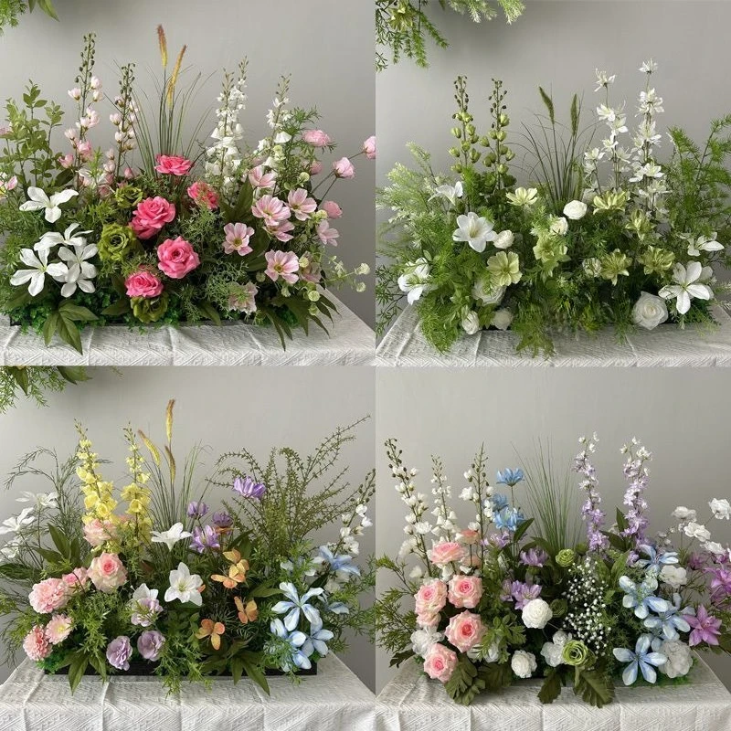 Wedding simulation flower wedding office silk flower arrangement window flower arrangement