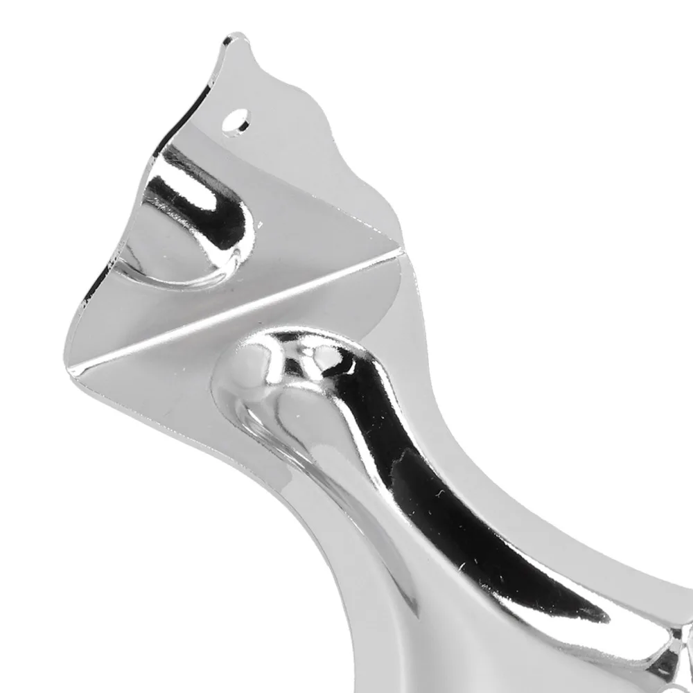 ​6 String​ Guitar Tailpiece​ Metal ​Silver/Black ​Bridge Accessories​ ​With Mounting Screw​ ​Resonator Guitar Tailpiece​