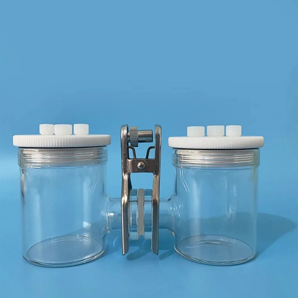 CH2010-S H-type Interchangeable Membrane Electrolytic Cell Sealed Electrolytic Cell for Cup Microbial Two Chamber Reactor