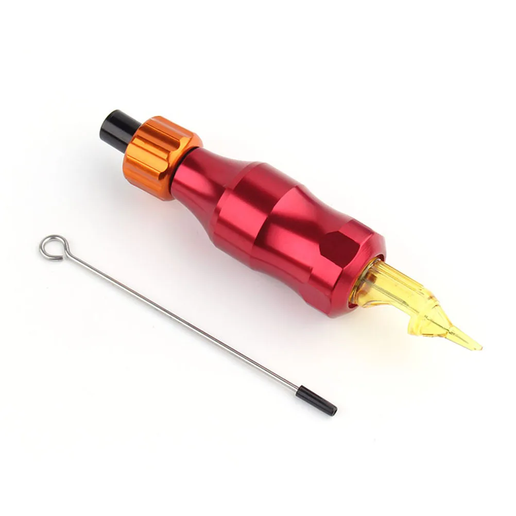 

Красная регулируемая трубка с ручкой, длина иглы 0-8 мм, ромбовидный дизайн, противоскользящий легкий вес для боди-арта, шейдерный вкладыш