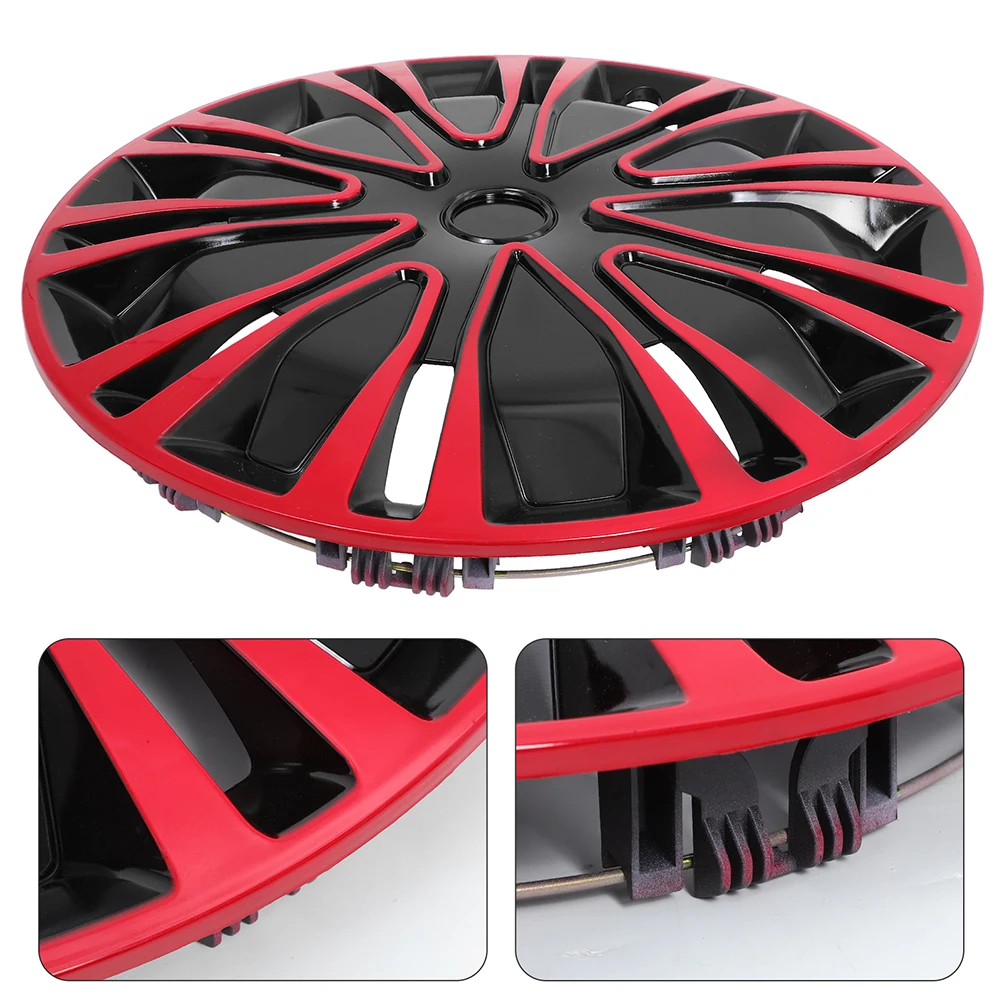 

15 Inch Wheel Hub Cover Decorative Automotive Hubcaps For Car Rim Protection Stylish Dirt Resistant Pp Material