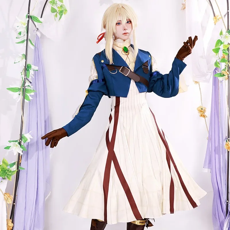 Anime Violet Evergarden Cosplay Costumes Halloween Carnival Outfit Violet COS Server Game Anime Cosplay Costumes Lolita C-suite