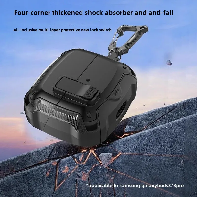 New For 2024 Buds3 Pro Case  Switch Earphone Multifunctional Protective Case With Bracket Case For Samsung Galaxy Buds3 Funda