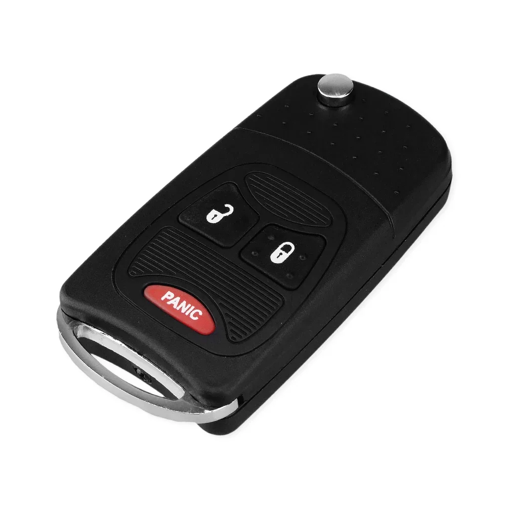 Dandkey تعديل لسيارة جيب كرايسلر أسبن Pt كروزر دودج كاليبر داكوتا دورانجو ماغنوم نيترو رام فوب 2 + 1 أزرار قذيفة مفتاح السيارة #2