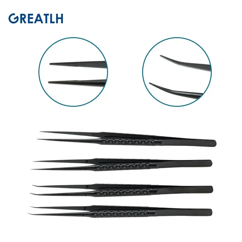 Ophthalmic Micro Scissors Forceps Crescent Type Scisssors Straight Curved Scissors Stainless Ophthalmic Instrument Autoclavable