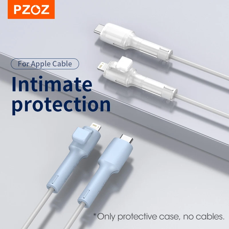 PZOZ PD Cable Protector For Apple iPhone 15 14 Plus 13 12 11 Pro Max iPad USB Type C Charger USBC Original Data Cord Saver Cover