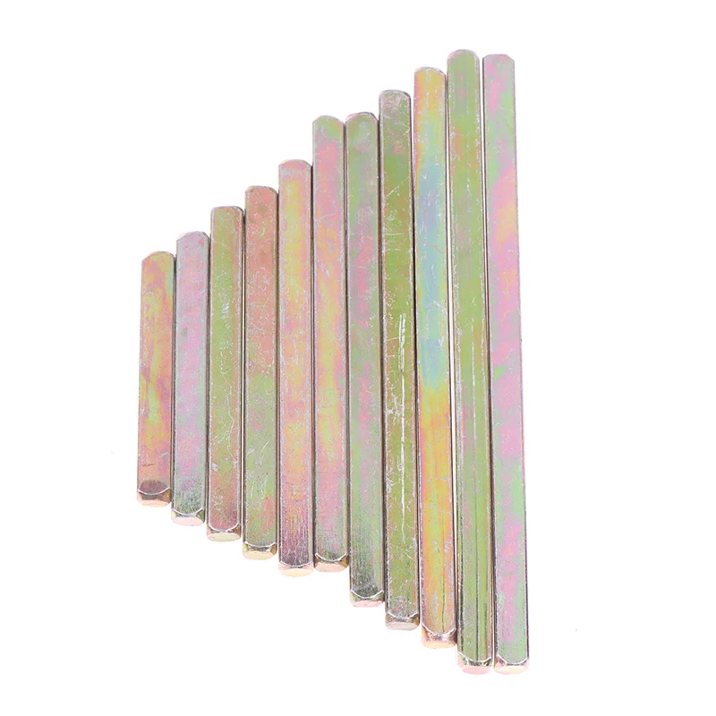 Cerradura de puerta de 8mm de longitud lateral, varilla de transmisión, cuerpo de bloqueo, manija de puerta de hierro cuadrada, biela, accesorios de cerradura de puerta, 2 uds.