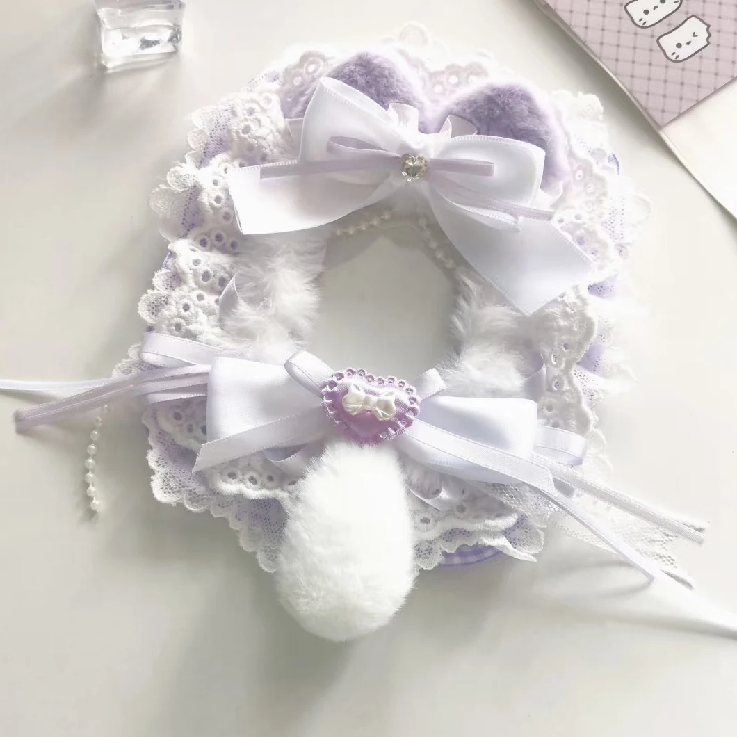 Ins Style Cartoon Plush Card Holder Pink Lace Angel Wings Photo Protector Case ID Credit Case Ita Bag Ornament Keychain