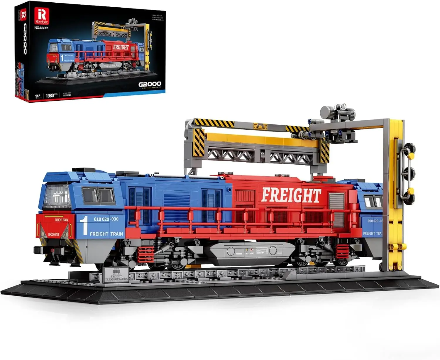 

Train Building Sets with Base,G2000 Freight Train,Locomotive City Truck Model Kit 66021,Model for Adult Car Lovers,Gift Ideas fo