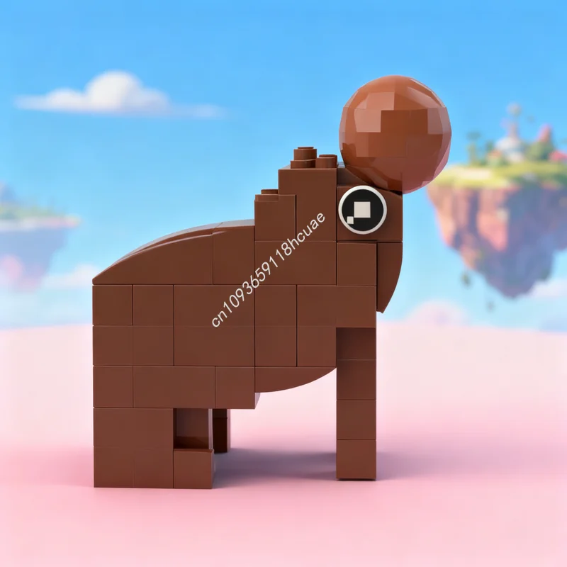 

106pcs MOC Icons Capybara Orange Model Building Blocks Toys Construction Assemble DIY Creative Idea Christmas Gift Education