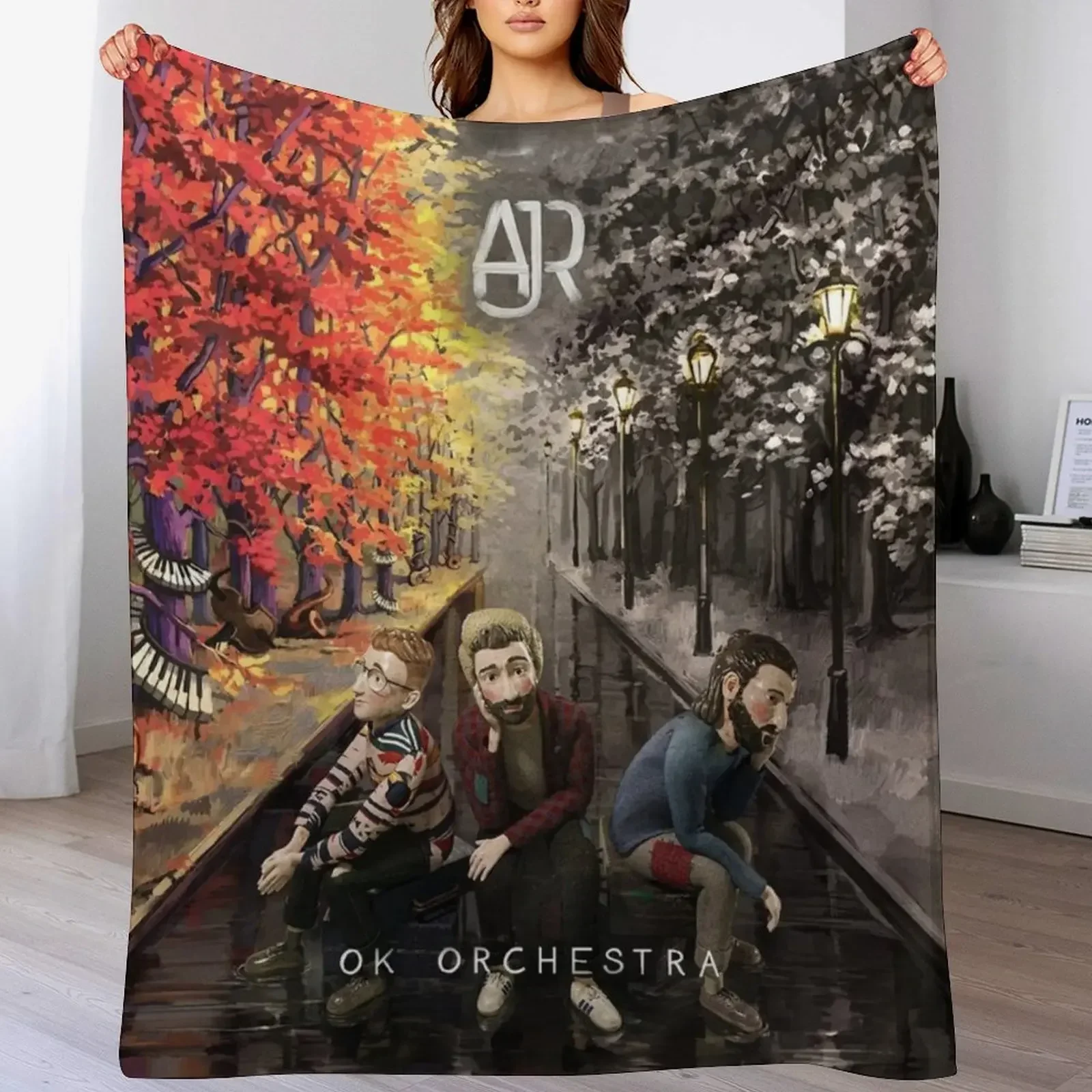 AJR - Ok Orchestra Throw Blanket Luxury manga Beautifuls Quilt Blankets