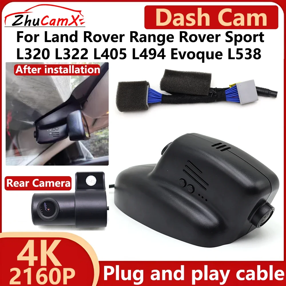 ZhuCamX for Land Rover Range Rover Sport L320 L322 L405 L494 Evoque L538 4K 2160P Car DVR Dash Cam Camera Night Vision Recorder