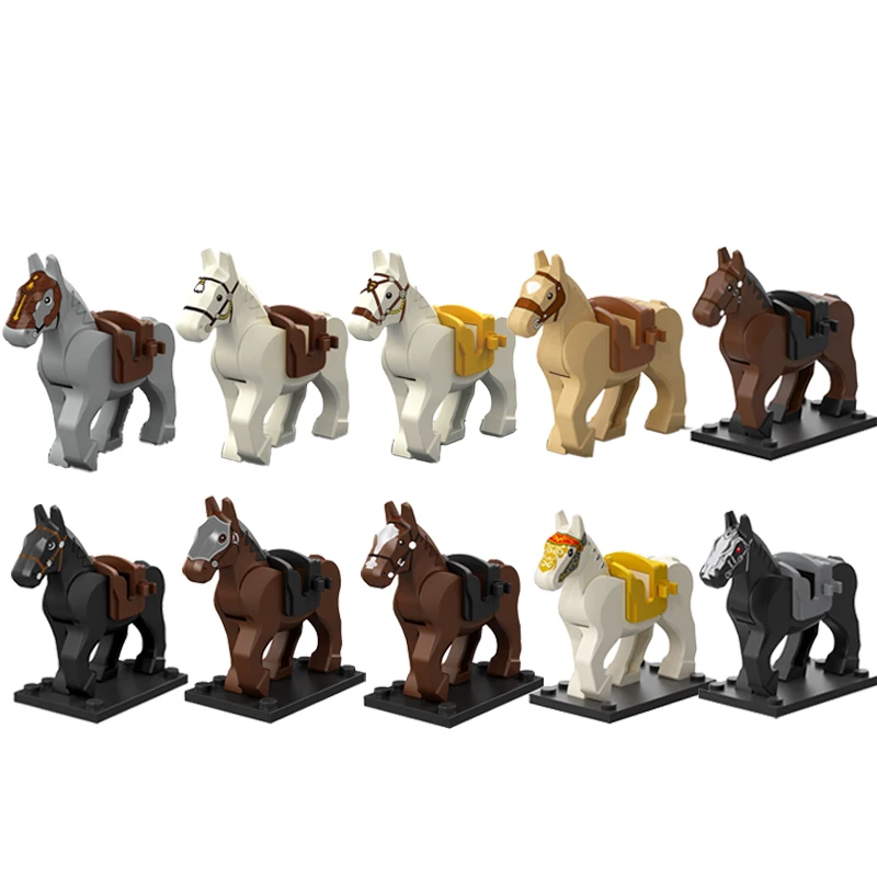 Medieval Building Blocks Crusades Hospitaller Teutonic Lion Jerusalem Tripoli Knights Figures Solders Weapons Shields War-horse