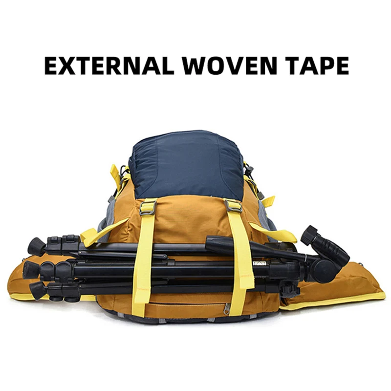 Outdoor Hiking Backpack Waterproof Men Climbing Pack Multi-Functional Mountaineering Bags Large Capacity Camping Sports Rucksack