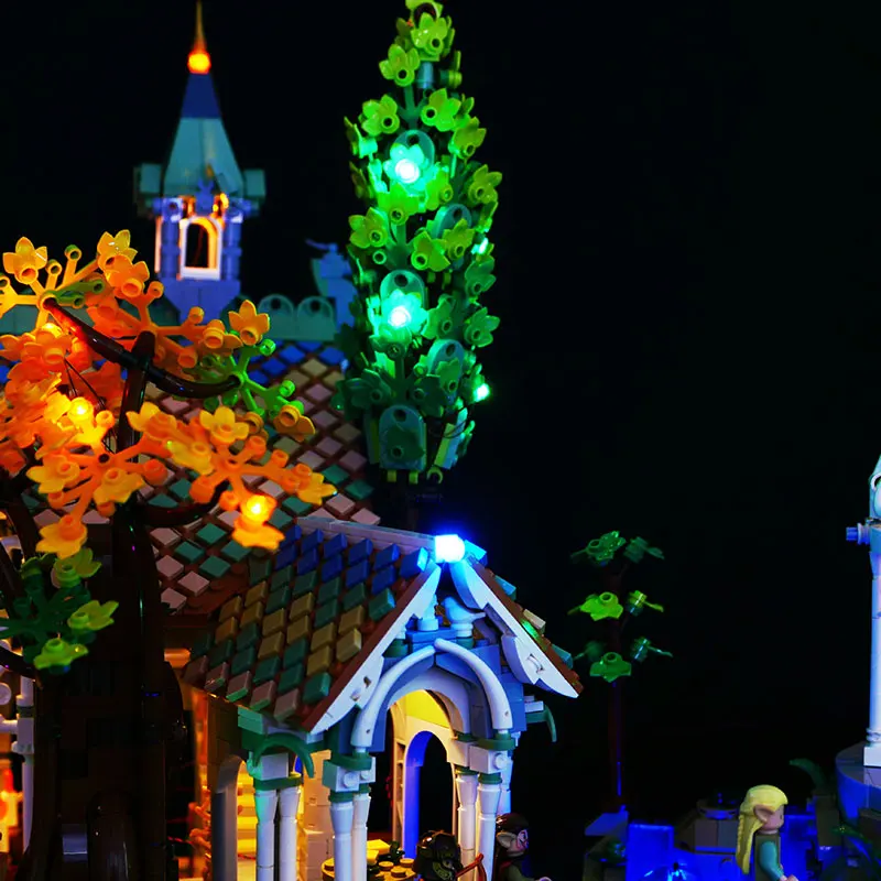 Kit de luces LED para LEGO 10316 El Señor de los Anillos: Rivendell, juego de accesorios de juguetes de ladrillos, regalo de Navidad (modelo no incluido)