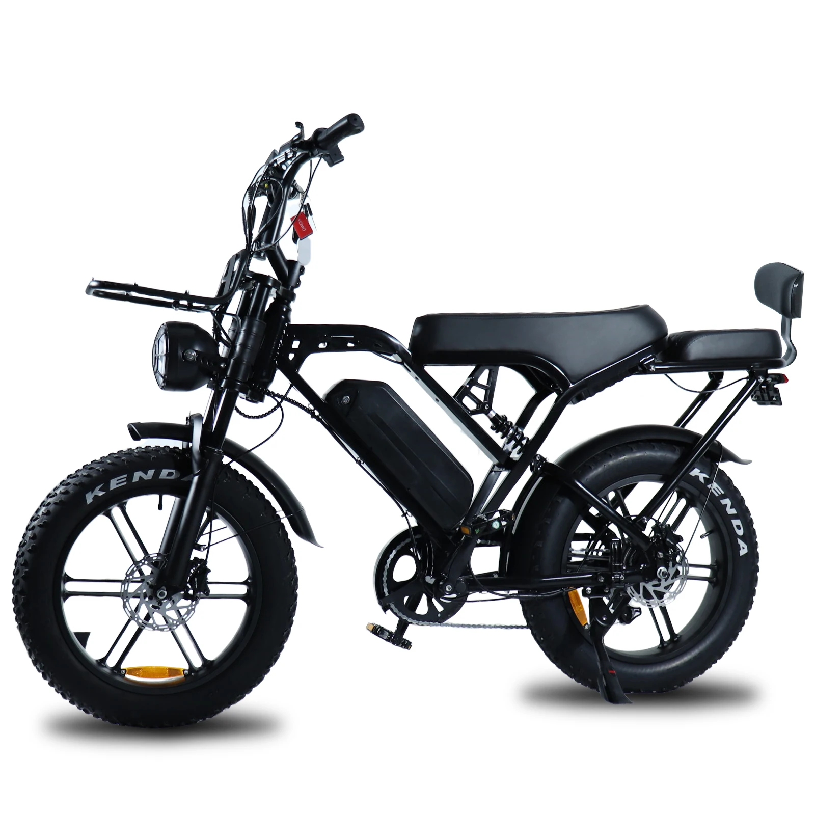 X80Pro Adult Electric Bike, Urban City E-Bike | 48V/15Ah Battery, 1000W Motor, 50-60KM Range | 20-inch Fat Tires, 7-Speed ​​Gear, Front and Rear Suspension, Hydraulic Disc Brakes | Suitable for Mountain, Snow, and Beach Rides | All-Terrain Off-Road E-Bike
