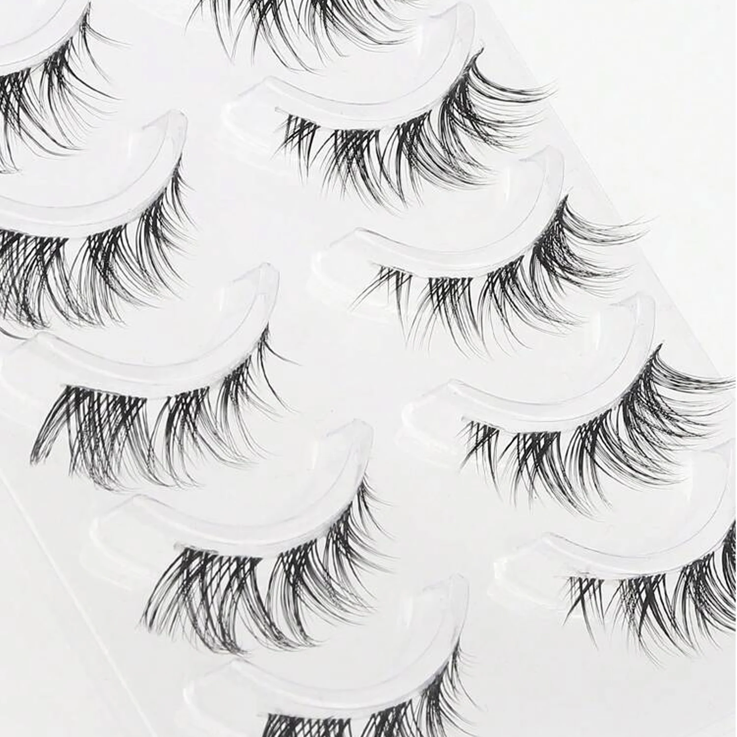 5 أزواج: رموش صناعية طبيعية وطويلة ونحيلة، مناسبة لمكياج الحفلات اليومية والرموش الصناعية للعين والجنية، مثالية لمظهر ساحر #6
