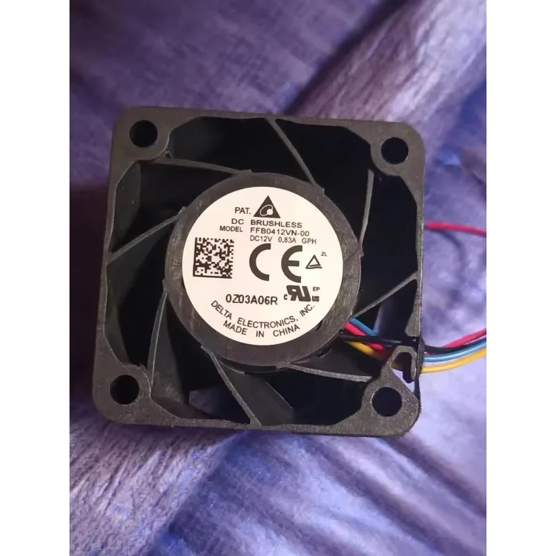 

Delta Electronics FFB0412VN-00WML DC 12V 0.83A 40x40x28mm 4-Wire Server Cooling Fan