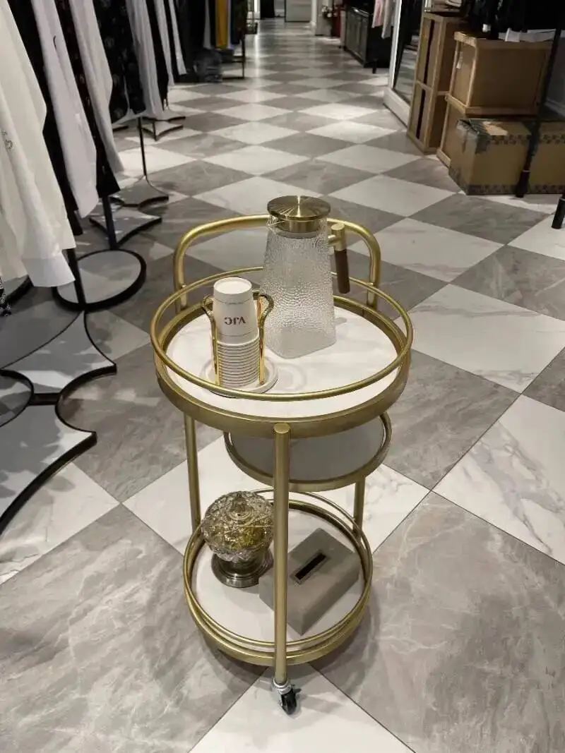 Bar Hotel Drawing Room Salon Manicure Trolley Dining Room Cosmetic Lash Salon Trolley Carrito Auxiliar Beauty Furniture HYST