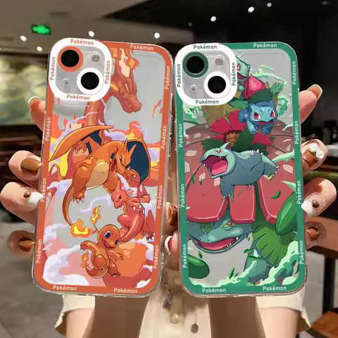 Pokemon Charizard Pikachu Phone Case for Samsung Galaxy A55 A54 A34 A35 A15 A14 5G A05 A05S S24 S23 Ultra S22 Plus S20 FE Cover