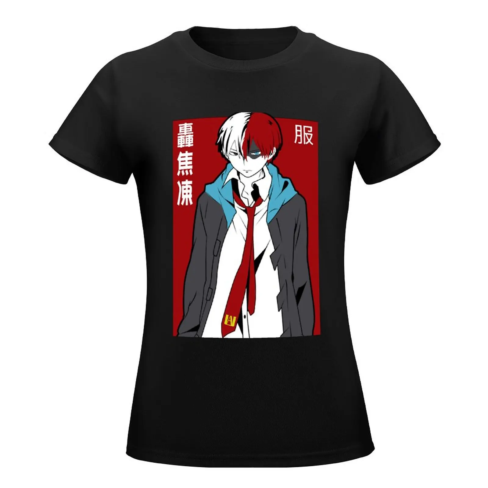 Todoroki My Hero T-Shirt plus sizes vintage anime funnys Women clothes