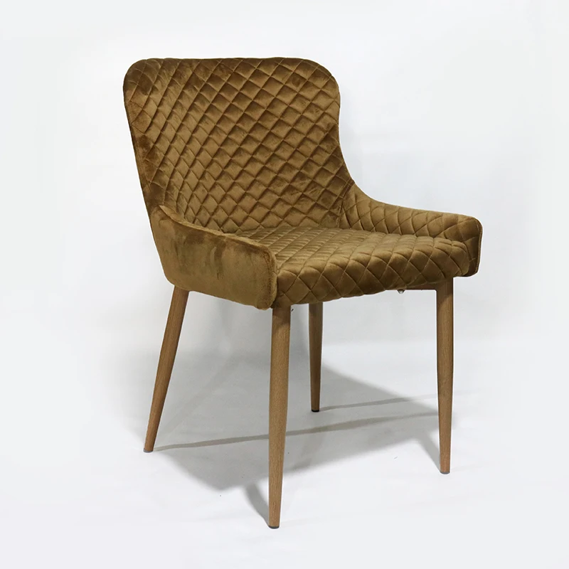 

Legs Armchair Dining Chair Leisure Chair Velvet Padded European Super Bedroom Chair