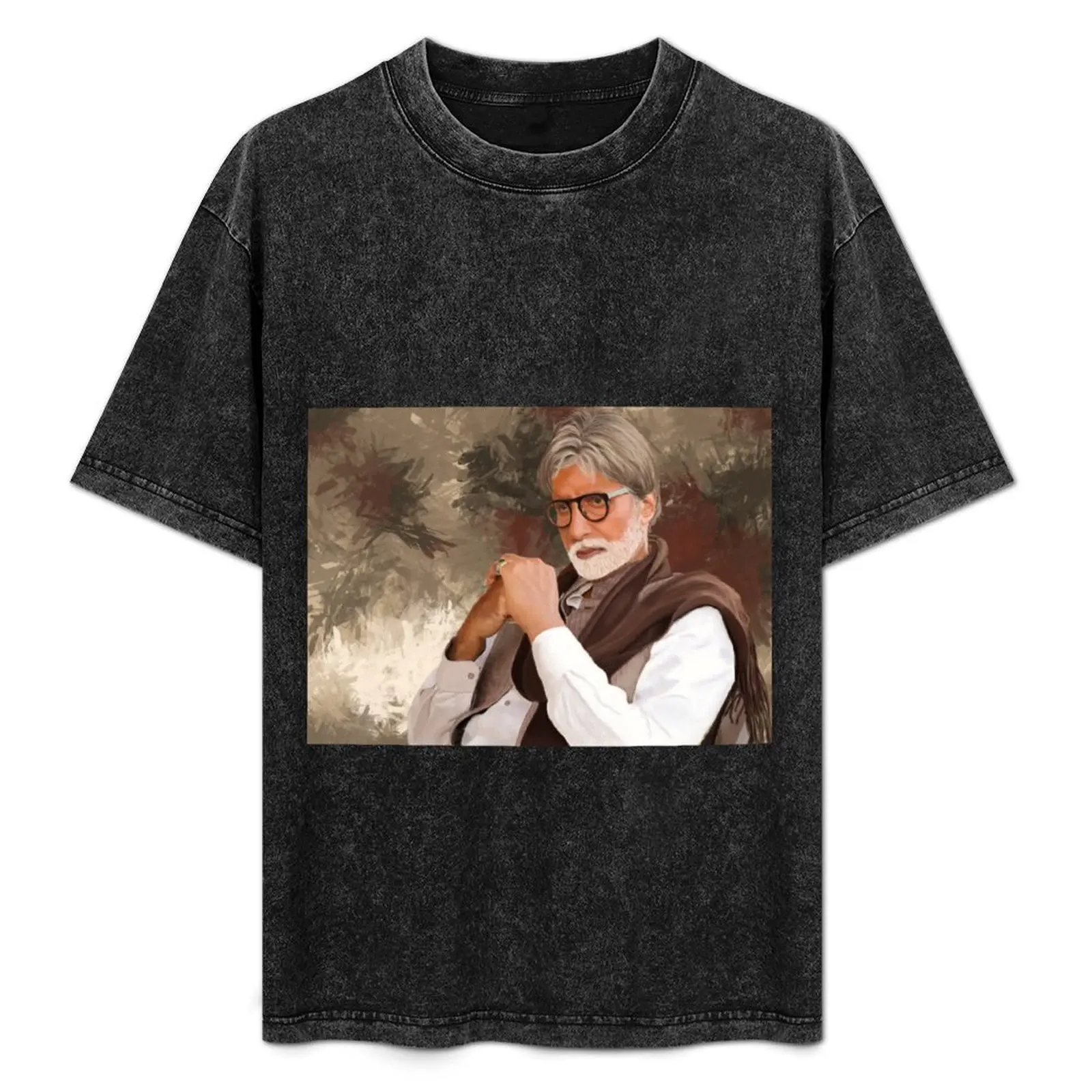 

Amitabh Bachchan Digital Painting T-Shirt Streetwear Print Tee Shirt