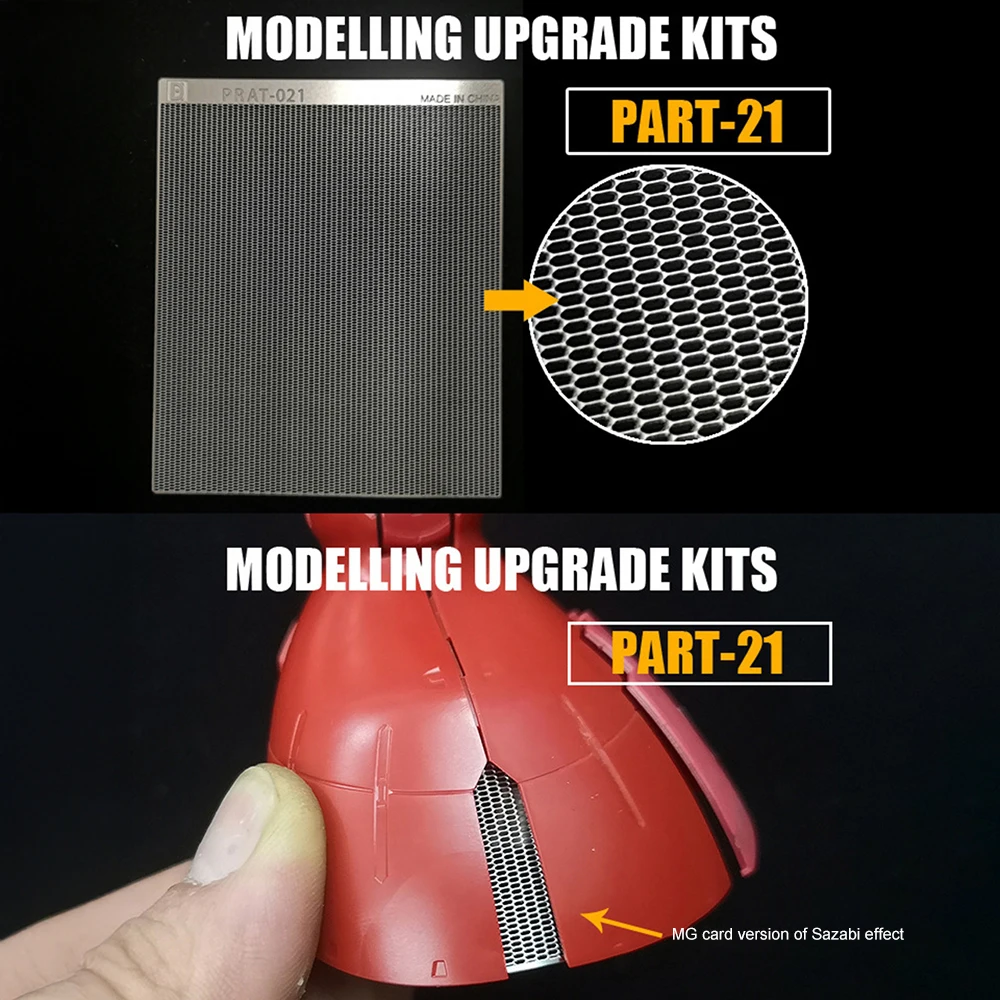 Photo-Etched Radiator Mesh/Grill Diamond/Honeycomb/Hexagon/Octagon/Rectangle Cells For Modeling Detailing Tool Universal Fit - view 6